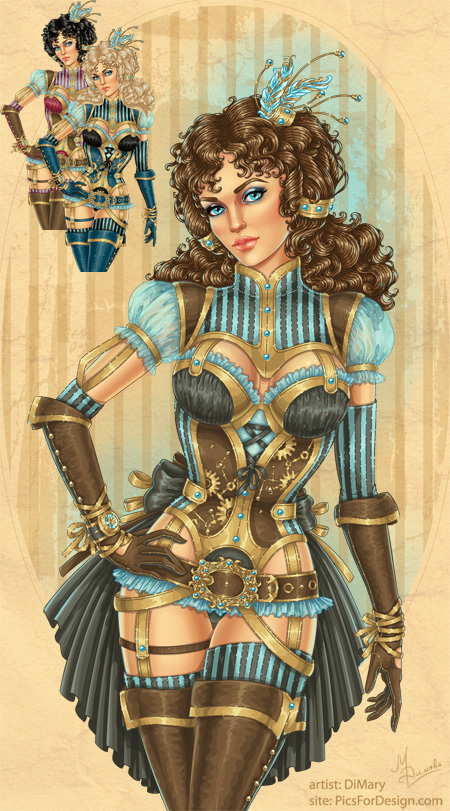 Steampunk girl by DiMary